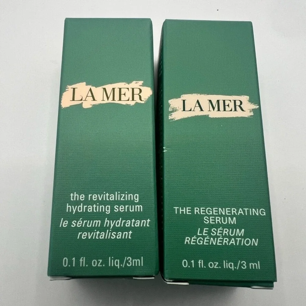 La Mer Revitalizing Hydrating Serum‎ & Regenerating Serum 0.1oz 3ml Travel Size